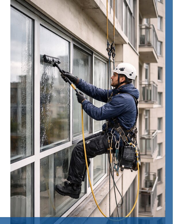 Мойка балконного остекления в Кирове от 3627 р. | ВЫСОТНИК-Кри