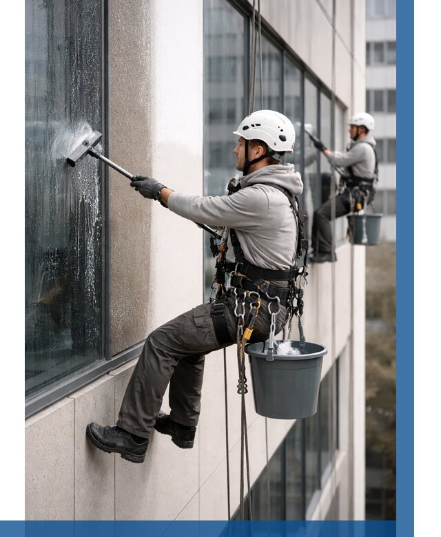 Мойка фасадов зданий в Кирове под ключ от 363 р. | ВЫСОТНИК-Кри