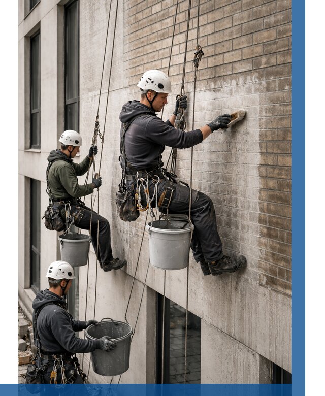 Удаление высолов с фасада в Кирове от 259 р. | ВЫСОТНИК-Кри