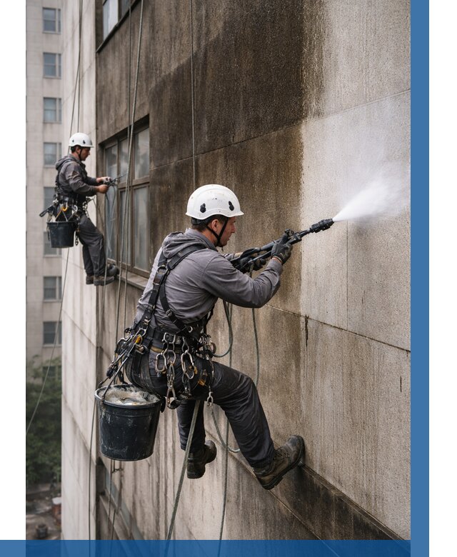 Очистка фасада от копоти в Кирове от 259 р. | ВЫСОТНИК-Кри