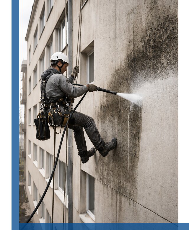 Профессиональная очистка фасадов от плесени в Кирове