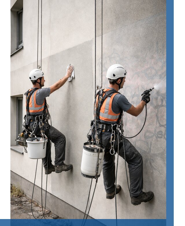 Антиграффити покрытие фасада в Кирове от 622 р. | ВЫСОТНИК-Кри