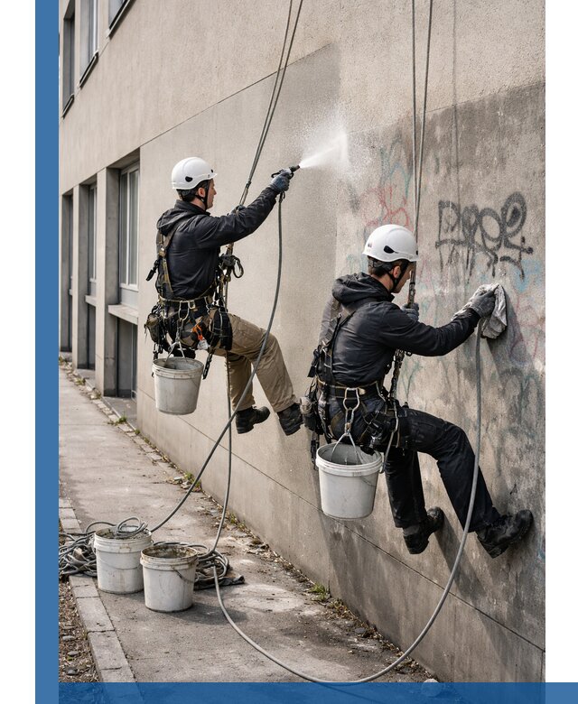 Антиграффити покрытие фасада с защитой от надписей в Кирове