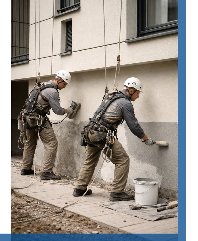 Окраска цоколя здания в Кирове от 466 р. под ключ | ВЫСОТНИК-Кри