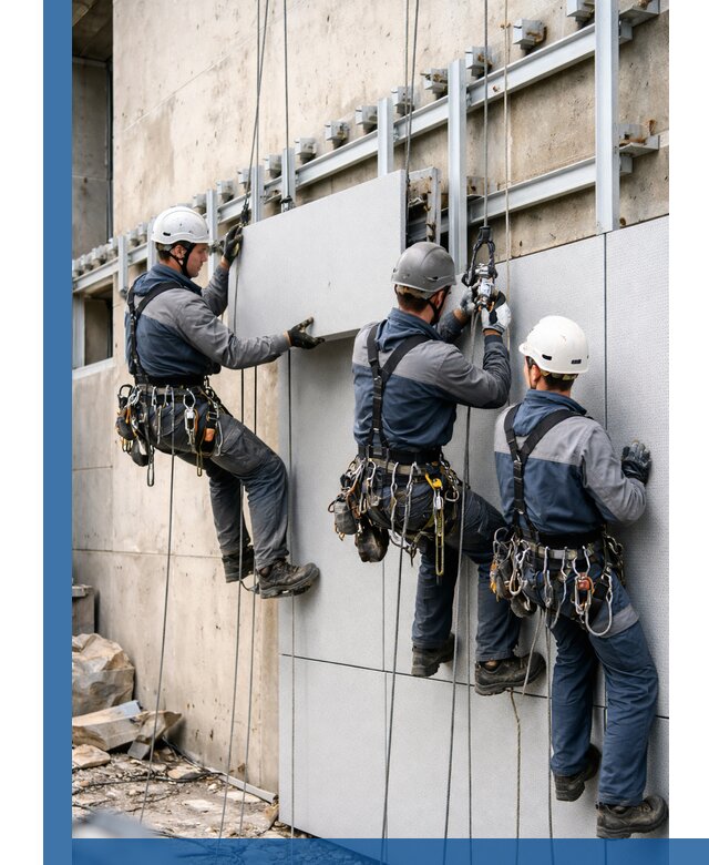 Монтаж вентилируемого фасада в Кирове под ключ с гарантией качества