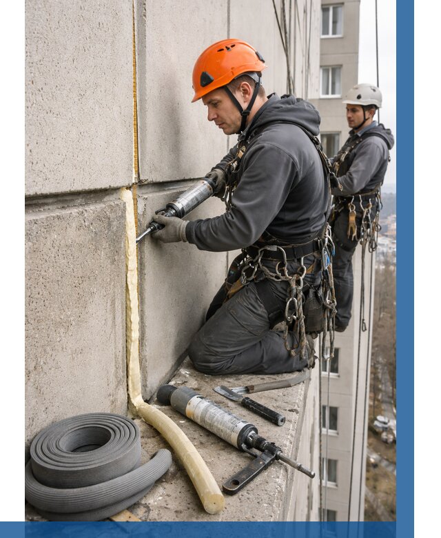 Теплый шов межпанельные швы в Кирове от 725 р. | ВЫСОТНИК-Кри