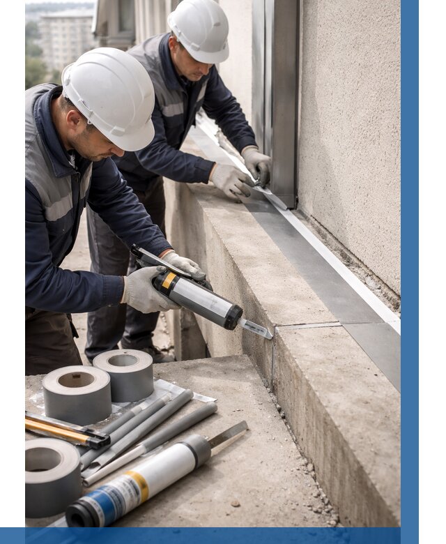 Герметизация примыкания балкона в Кирове от 4663 р. | ВЫСОТНИК-Кри