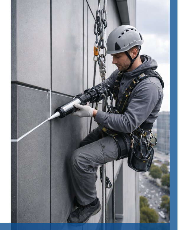 Герметизация стыков фасадных панелей в Кирове от 6735 р.| ВЫСОТНИК-Кри