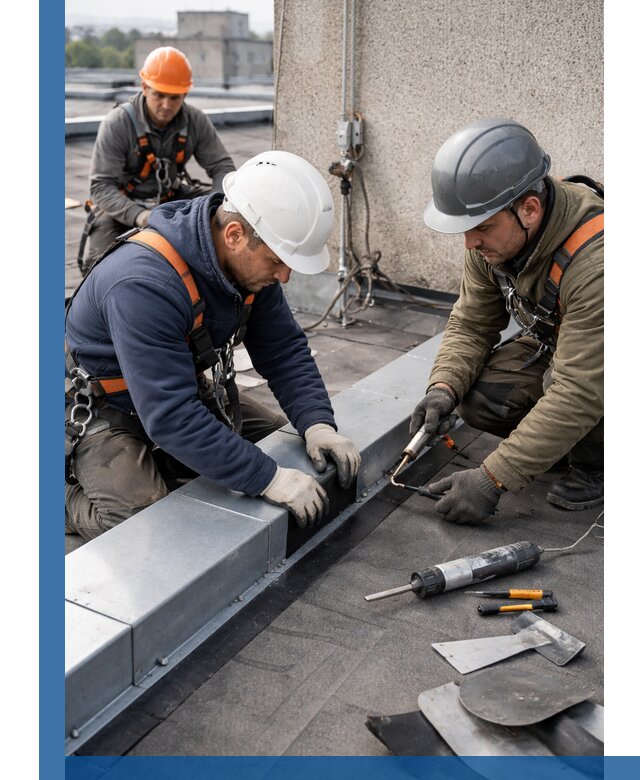 Ремонт кровельных примыканий в Кирове профессионально