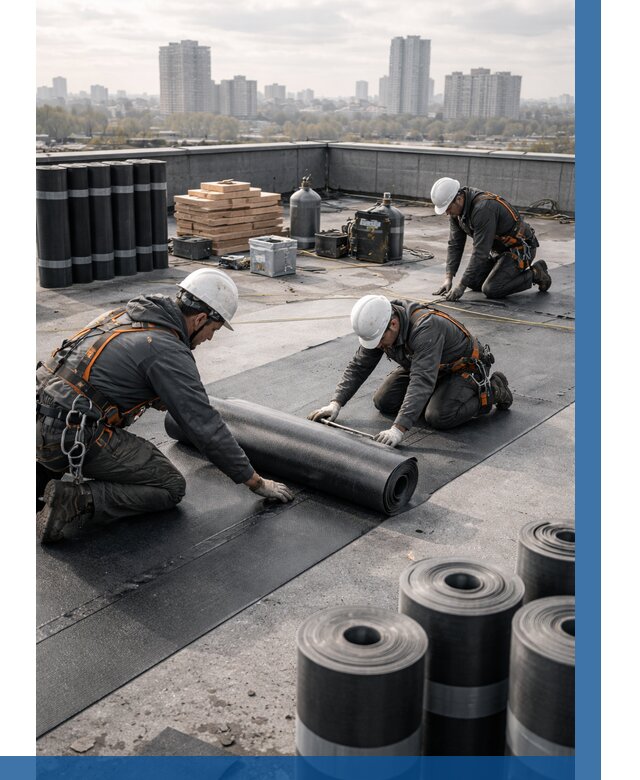 Монтаж мягкой кровли под ключ в Кирове от 466 р. | ВЫСОТНИК-Кри