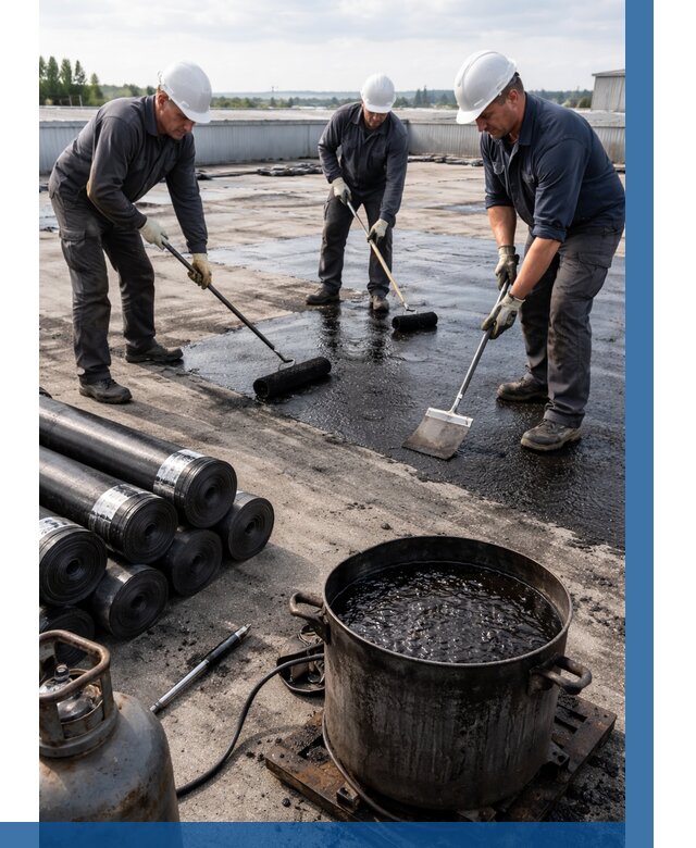 Гидроизоляция кровли мастикой в Кирове от 622 р. | ВЫСОТНИК-Кри