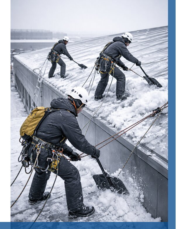 Очистка навесов от снега в Кирове от 4663 р. | ВЫСОТНИК-Кри