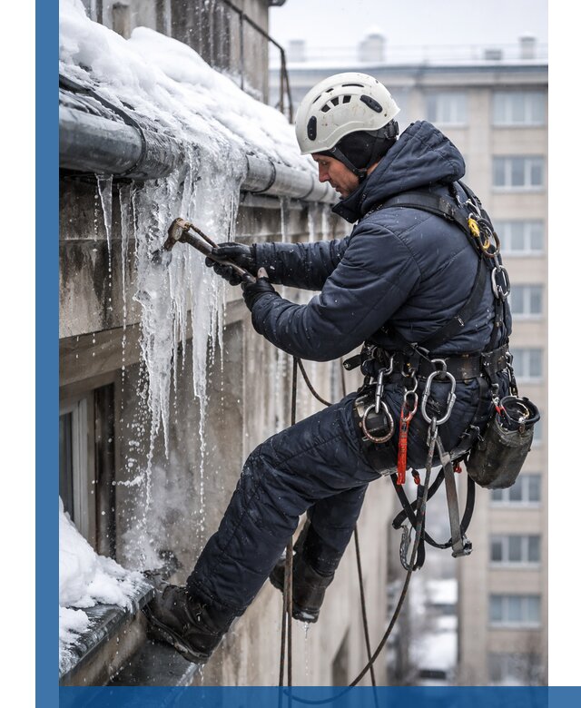 Удаление наледи и чистка водостоков в Кирове оперативно и безопасно