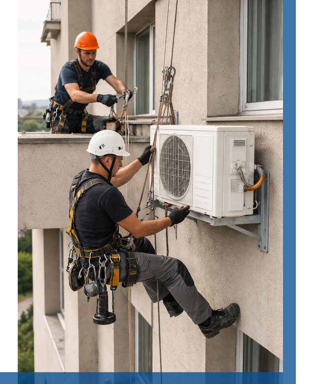 Монтаж внешнего блока кондиционера в Кирове от 6735 р. | ВЫСОТНИК-Кри