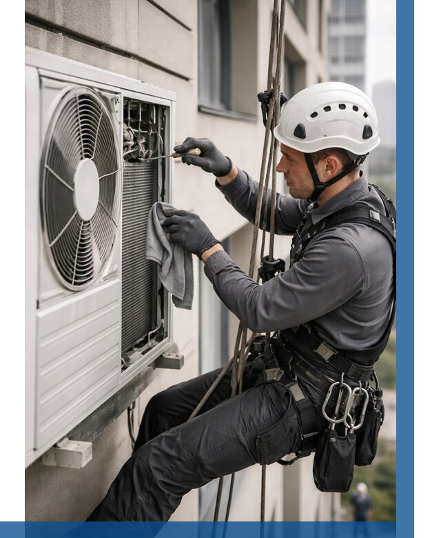 Обслуживание внешнего блока кондиционера в Кирове от 2798 р.ВЫСОТНИК-Кри