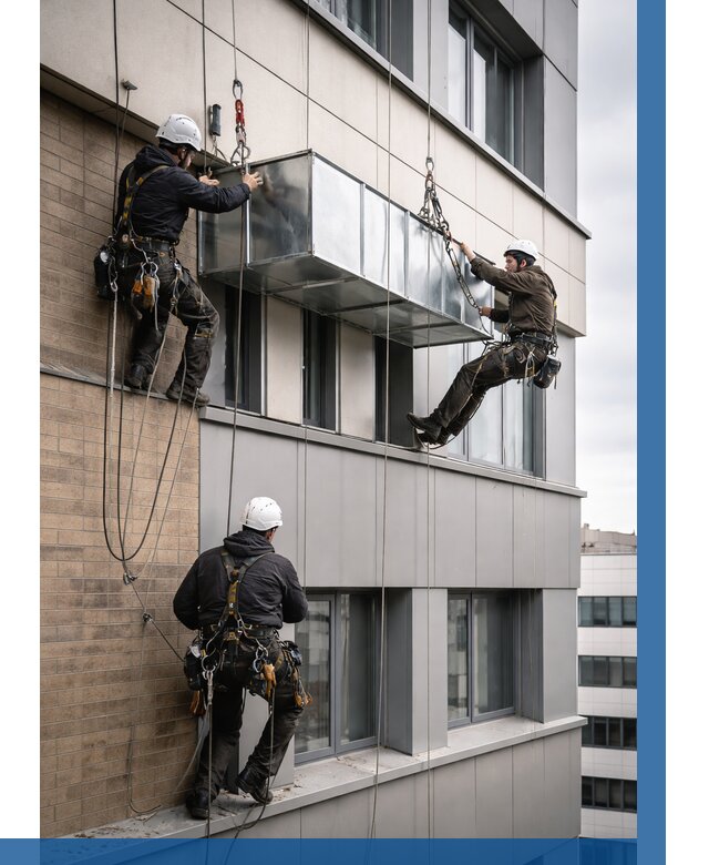 Монтаж воздуховодов на фасаде в Кирове от 1554 р. | ВЫСОТНИК-Кри