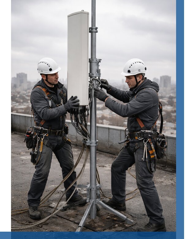 Монтаж антенн связи на крыше в Кирове от 8808 р. | ВЫСОТНИК-Кри