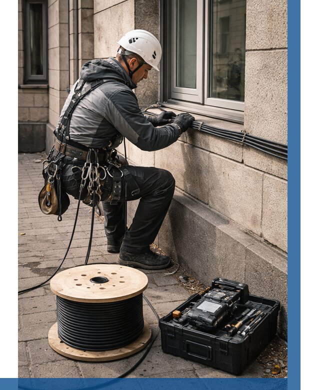 Прокладка оптоволоконного кабеля в Кирове от 829 р. | ВЫСОТНИК-Кри