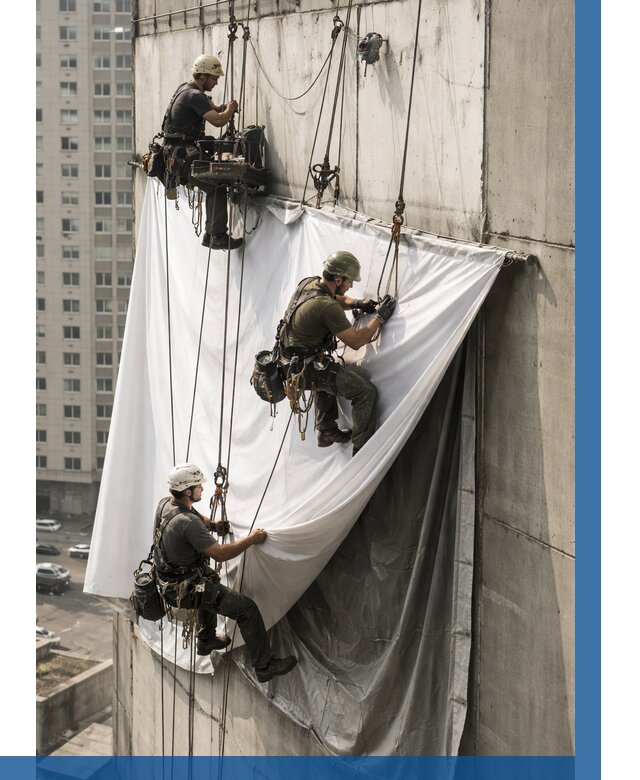 Замена баннерного полотна в Кирове от 6735 р. | ВЫСОТНИК-Кри—заказать