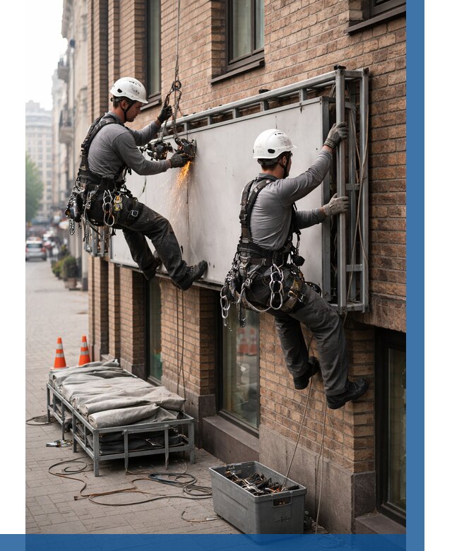 Демонтаж рекламной вывески в Кирове от 6735 р. | ВЫСОТНИК-Кри