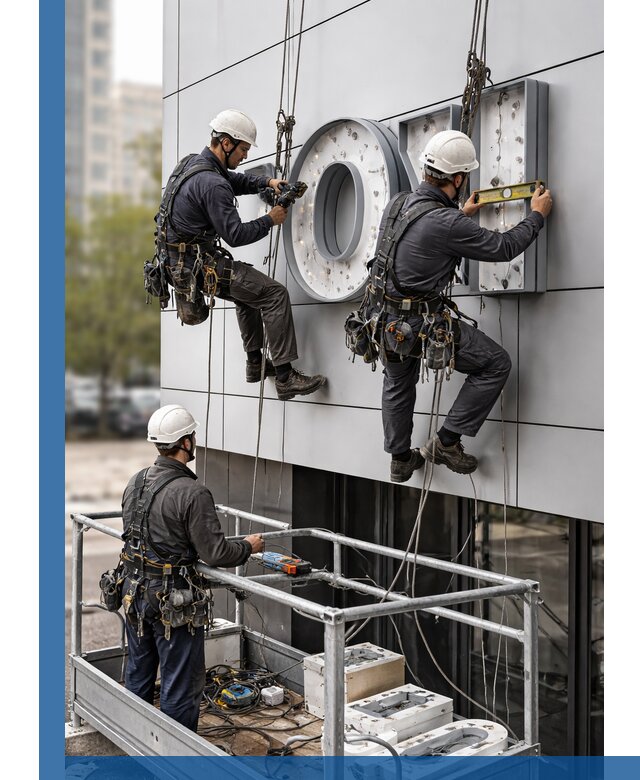 Профессиональный монтаж световых букв в Кирове под ключ
