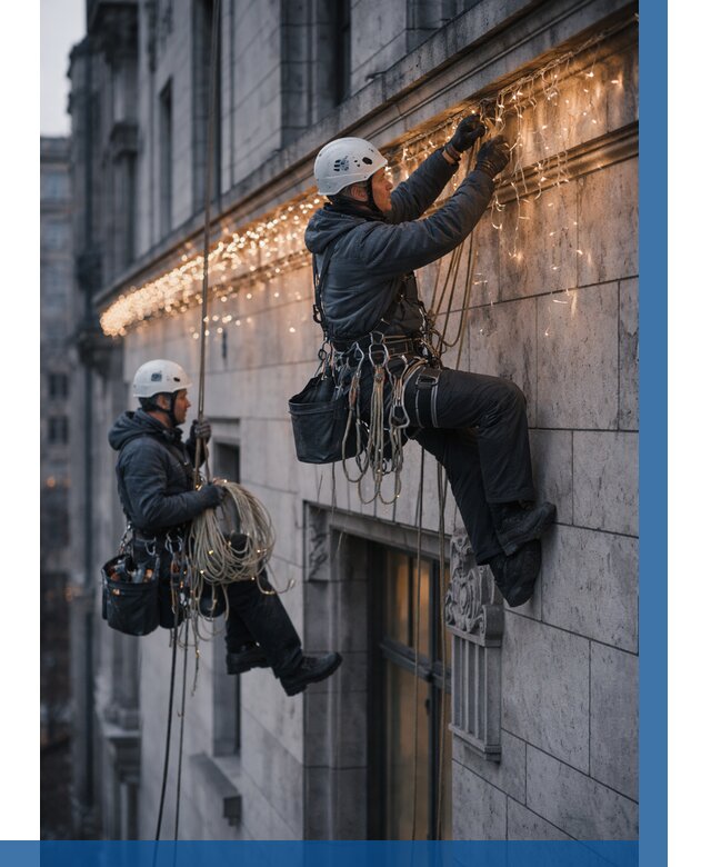 Монтаж новогодней иллюминации в Кирове от 8808 р. | ВЫСОТНИК-Кри