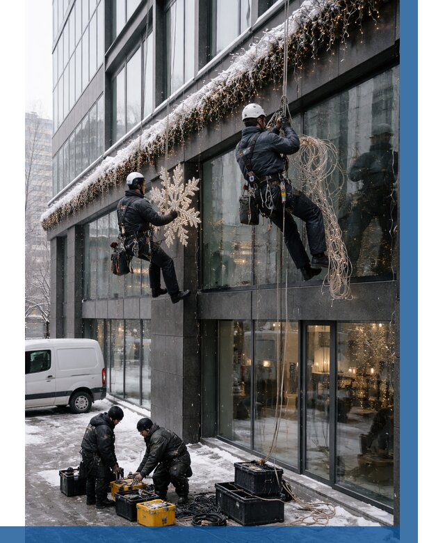 Демонтаж новогоднего оформления в Кирове от 5699 р. | ВЫСОТНИК-Кри