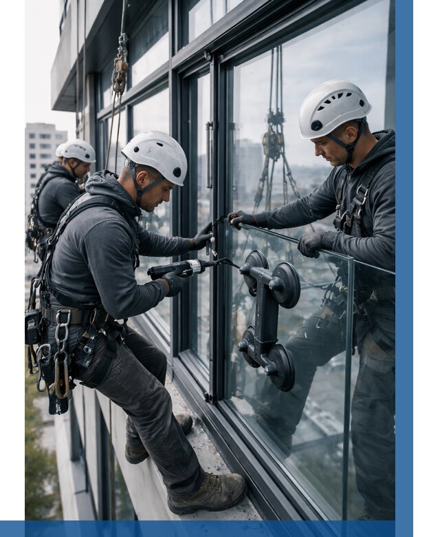 Витражное остекление зданий в Кирове от 3627 р. | ВЫСОТНИК-Кри