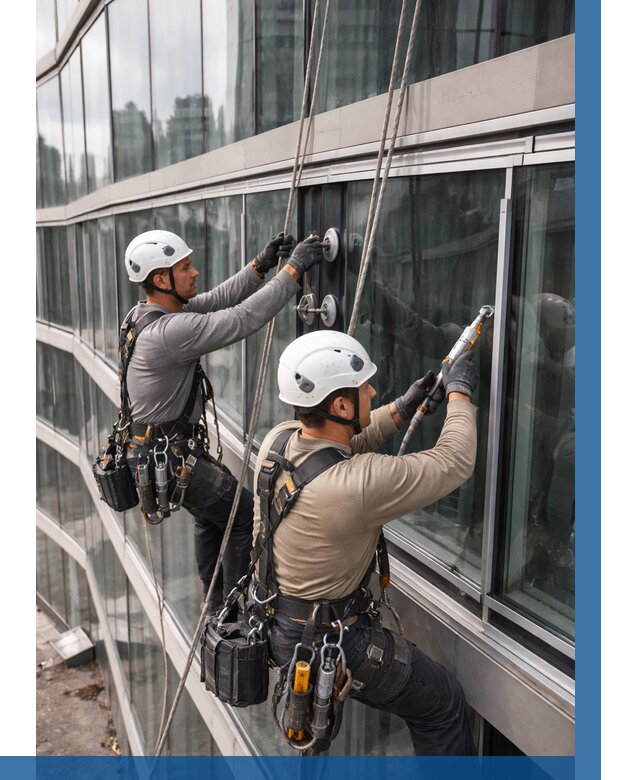 Радиусное остекление фасада в Кирове от 12434 р. | ВЫСОТНИК-Кри