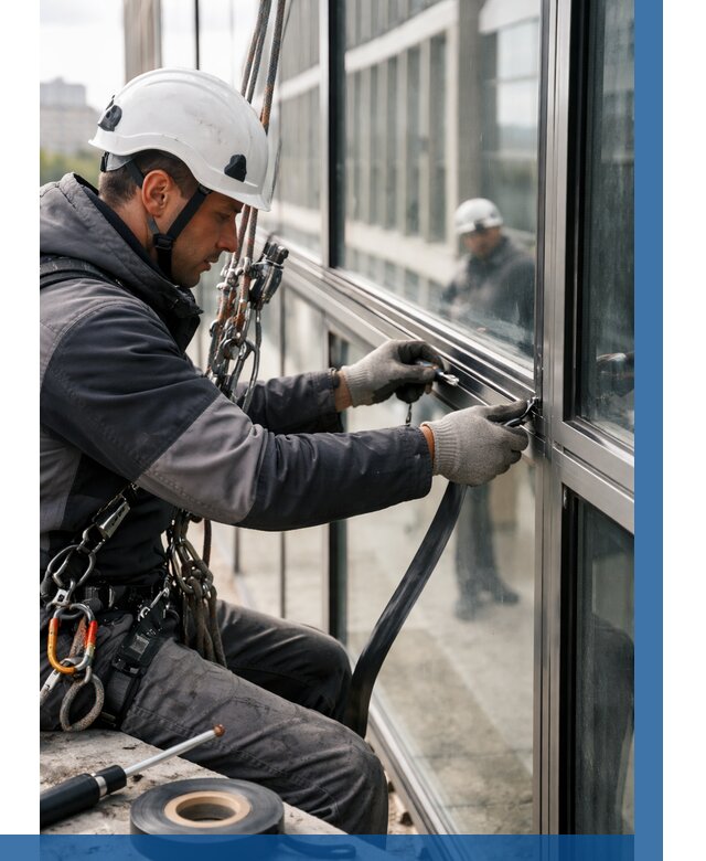 Ремонт витражных конструкций в Кирове от 3627 р. | ВЫСОТНИК-Кри