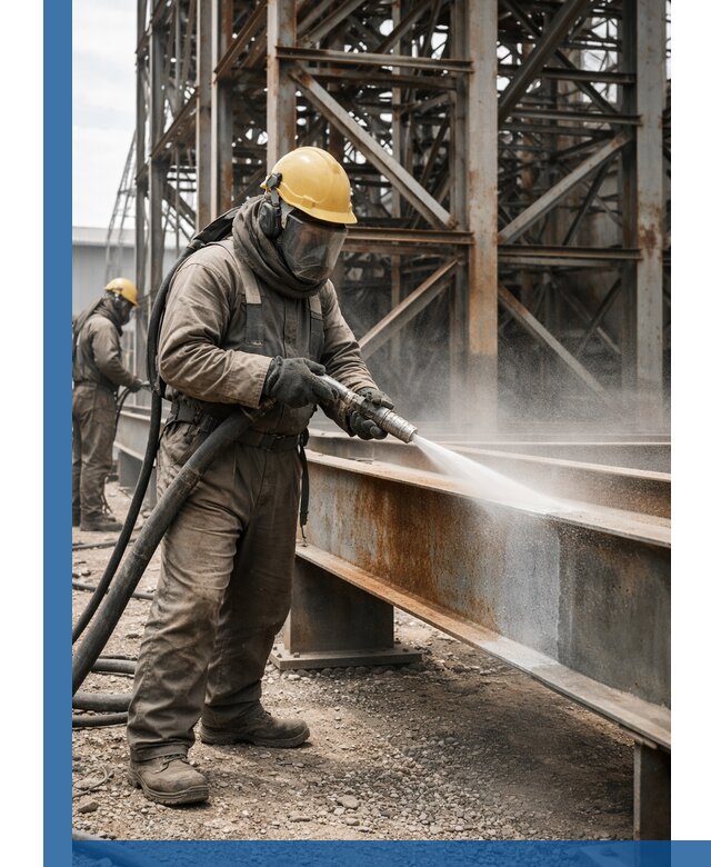 Пескоструйная очистка металлоконструкций в Кирове промышленная