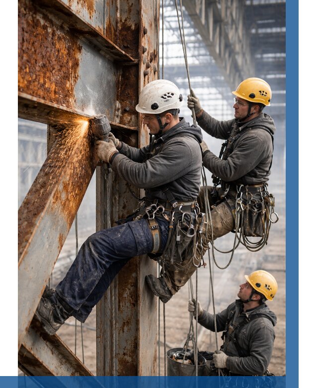 Зачистка металла от ржавчины в Кирове от 363 р. | ВЫСОТНИК-Кри