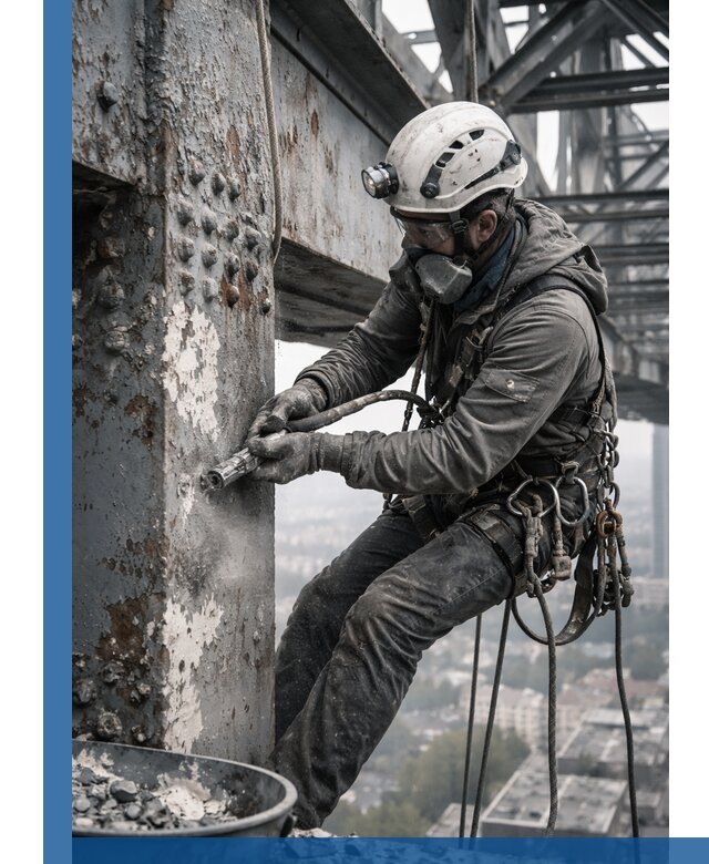 Удаление старой краски с металлических конструкций в Кирове