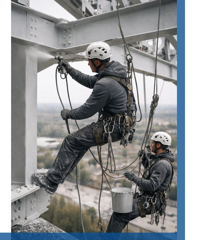 Покраска металлоконструкций на высоте в Кирове 363 р |ВЫСОТНИК-Кри