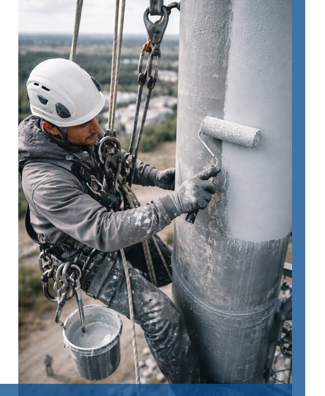 Покраска мачт связи под ключ в Кирове от 881 р. | ВЫСОТНИК-Кри