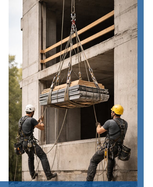 Подъем материала на этаж веревками в Кирове от 1554 р. | ВЫСОТНИК-Кри