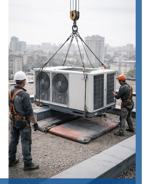 Подъем груза на крышу в Кирове от 5181 р. | ВЫСОТНИК-Кри заказать