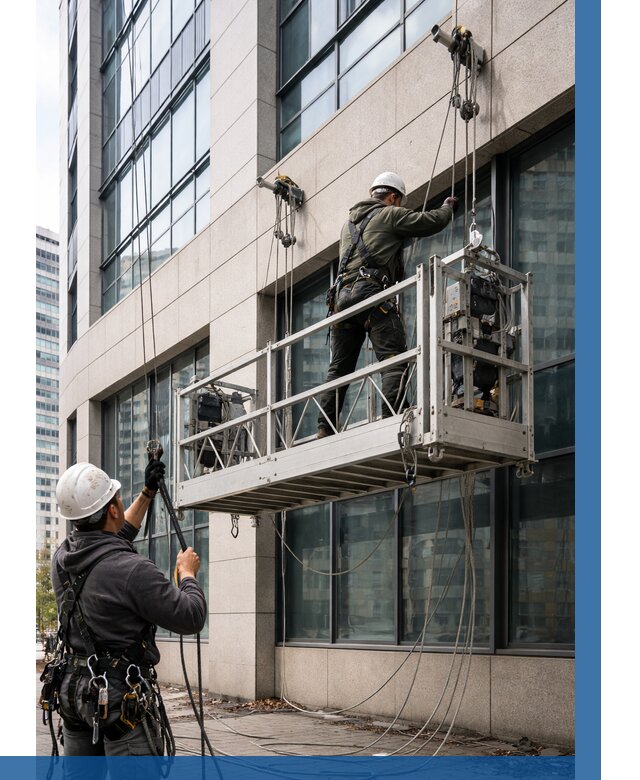 Монтаж и подъем фасадной люльки в Кирове от 12434 р. | ВЫСОТНИК-Кри