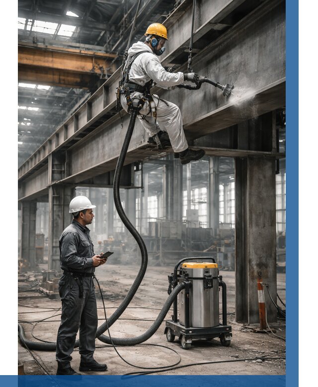 Обеспыливание конструкций в цехе в Кирове от 4352 р. | ВЫСОТНИК-Кри