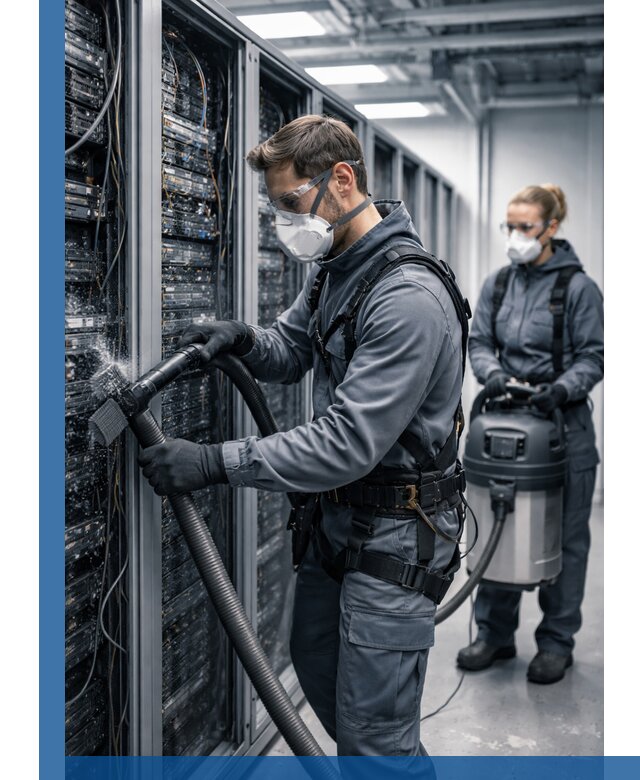 Обеспыливание серверной комнаты в Кирове, профессиональная очистка