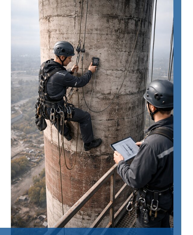 Обследование дымовой трубы в Кирове от 8290 р. | ВЫСОТНИК-Кри